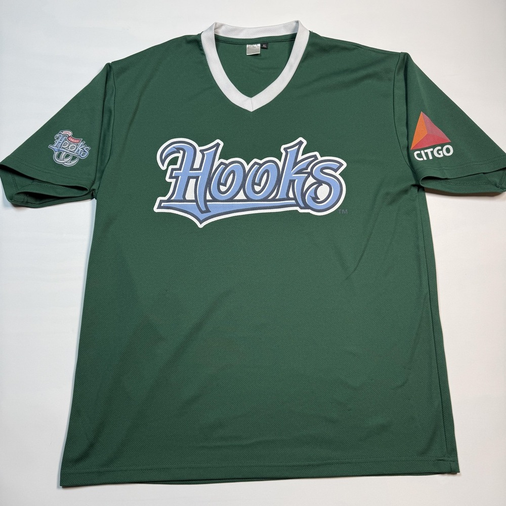 Corpus Christi Hooks Jersey Mens XL Green MILB Baseball Success Promotions Citgo